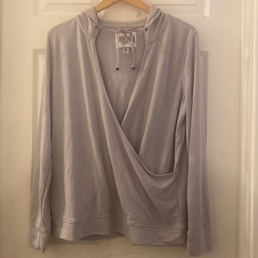 VS Sport Wrap Front Long Sleeve hoodie Size M